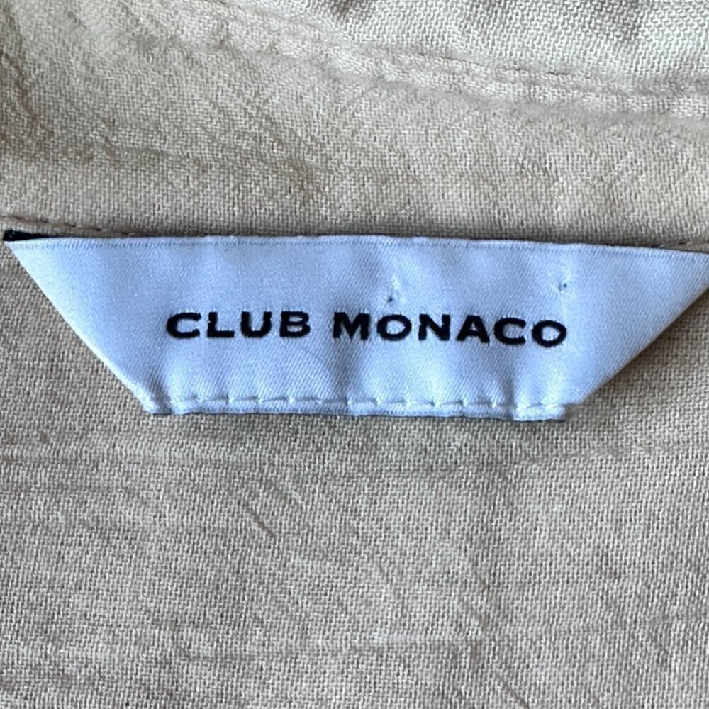 EUC - Club Monaco Chemise Long Sleeve Marnee Shirt in Banana Size - Small - Picture 10 of 13